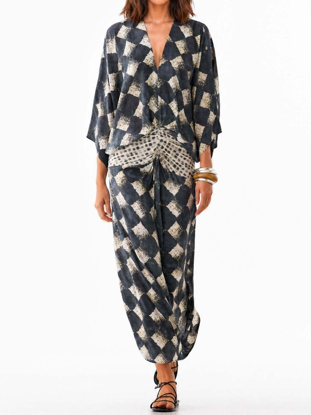 Elysette - Soft-Touch Maxi Dress - Black