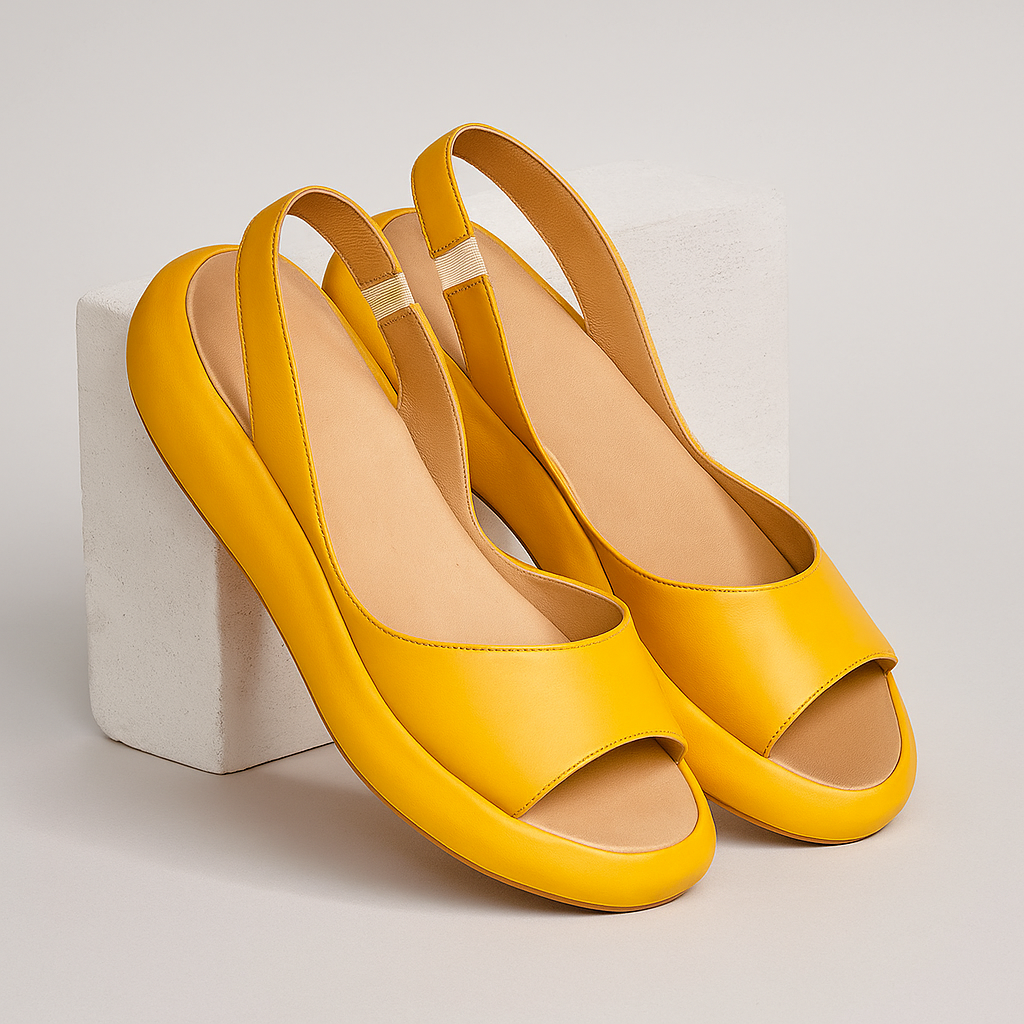 Orisyn - Minimalist Open-Toe Sandals - White