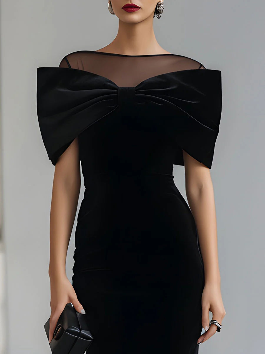 Ralisse - Elegant Casual Dress - Black