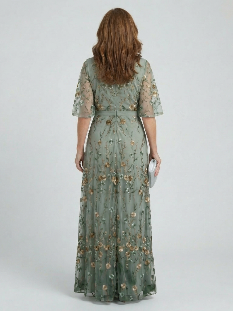 Liorisse - Lightweight Halter Midi Dress - Sage Green