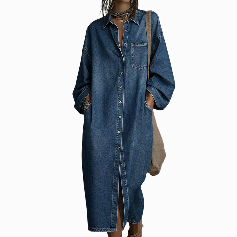 Arlestia - Easy-Care Shirt Dress - Black