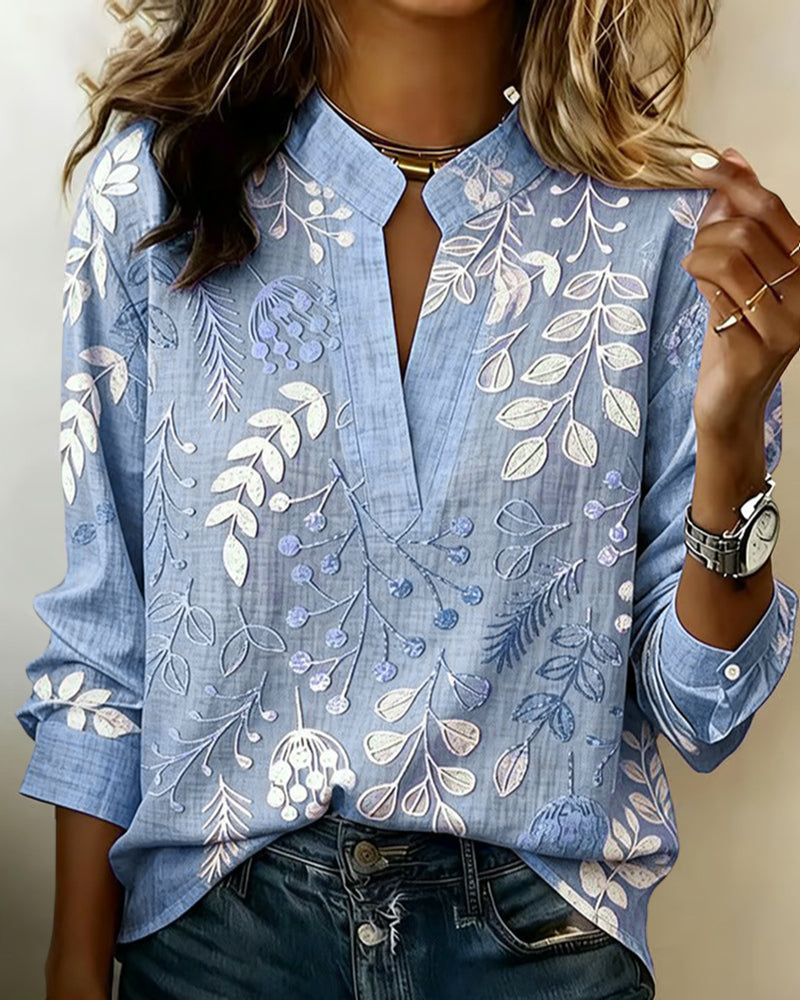 Brielle - Soft-Touch Blouse - Purple