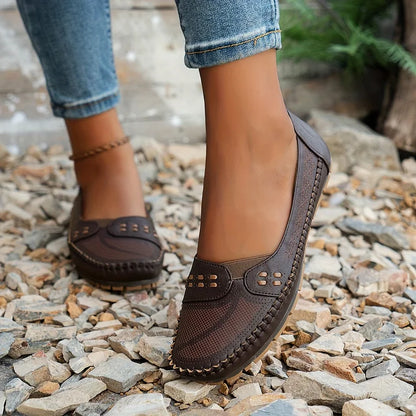 Willow - Supportive Slip-On Shoes - Beige