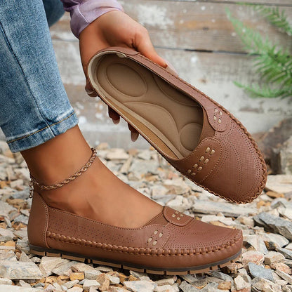 Willow - Supportive Slip-On Shoes - Beige