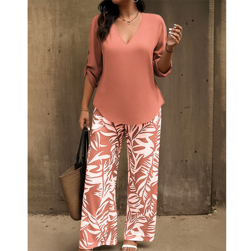 Elvira - Soft-Touch Two-Piece Set - Blue