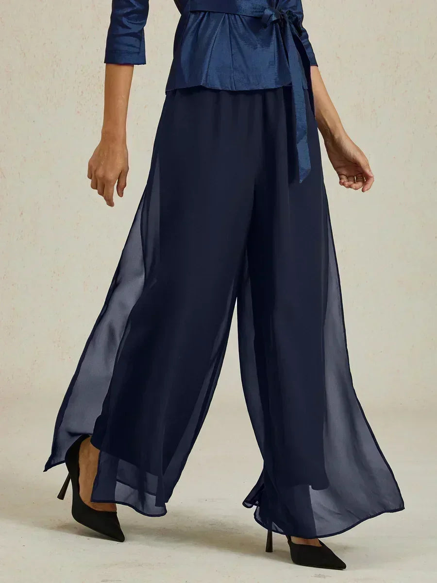 Tairess - Wide Leg Trouser - Navy