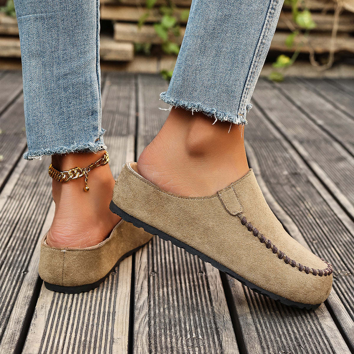 Zayella - Cushioned Walking Shoes - Coffee