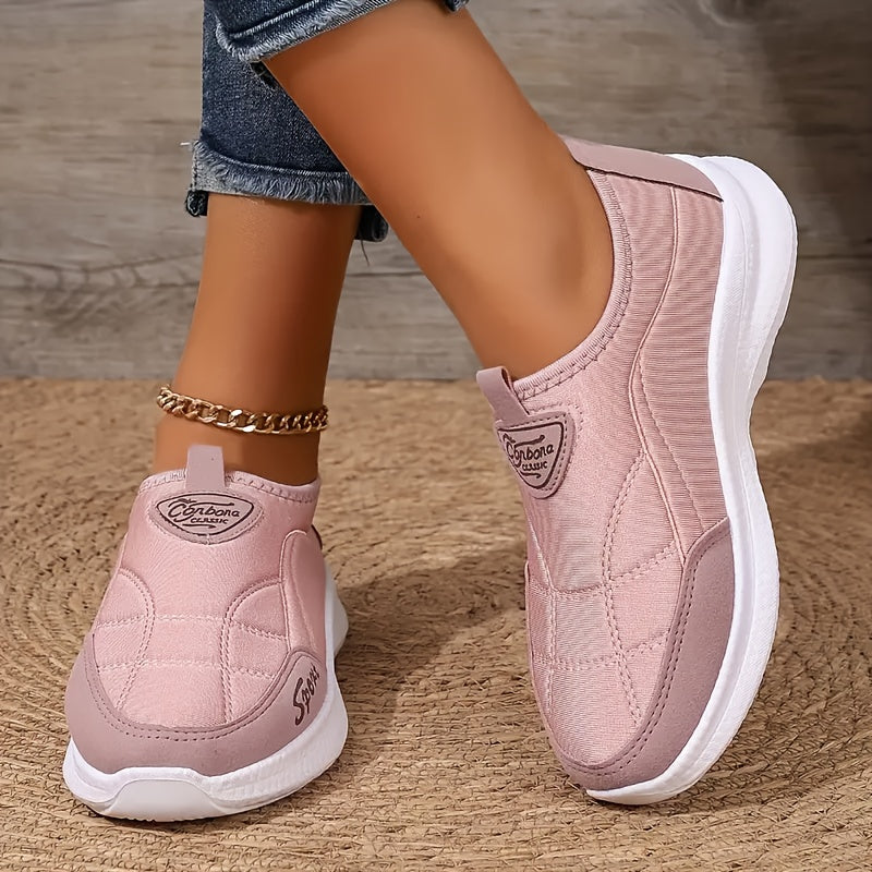 Solirae - Supportive Comfort Walking Sneakers - White