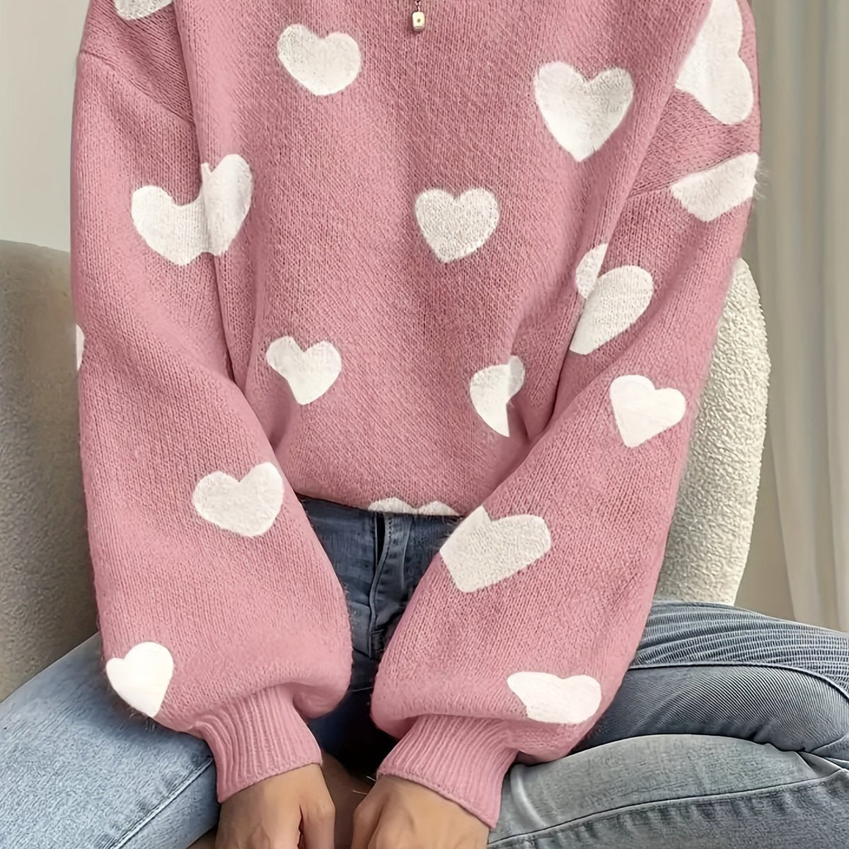 Zarael - Stylish Casual Sweater - Red