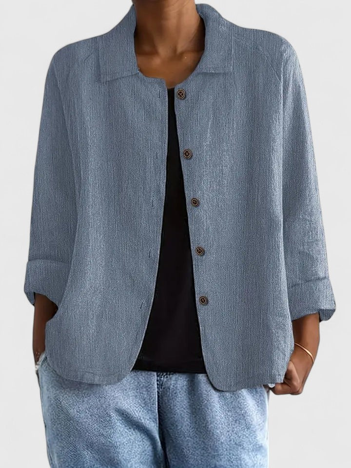 Rilayne - Soft-Touch Lightweight Top - Light Blue