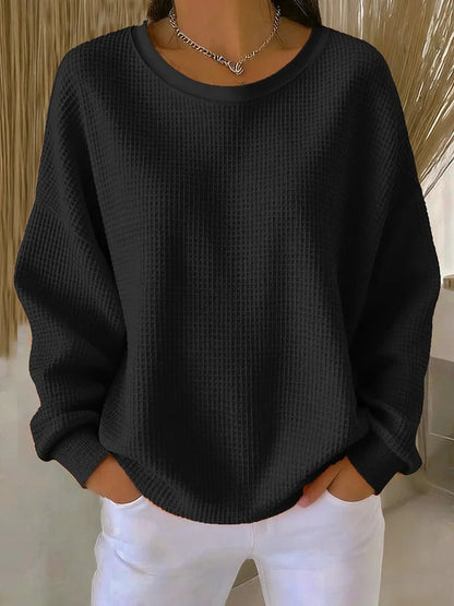 Olean - Soft-Touch Oversized Sweatshirt - Pink