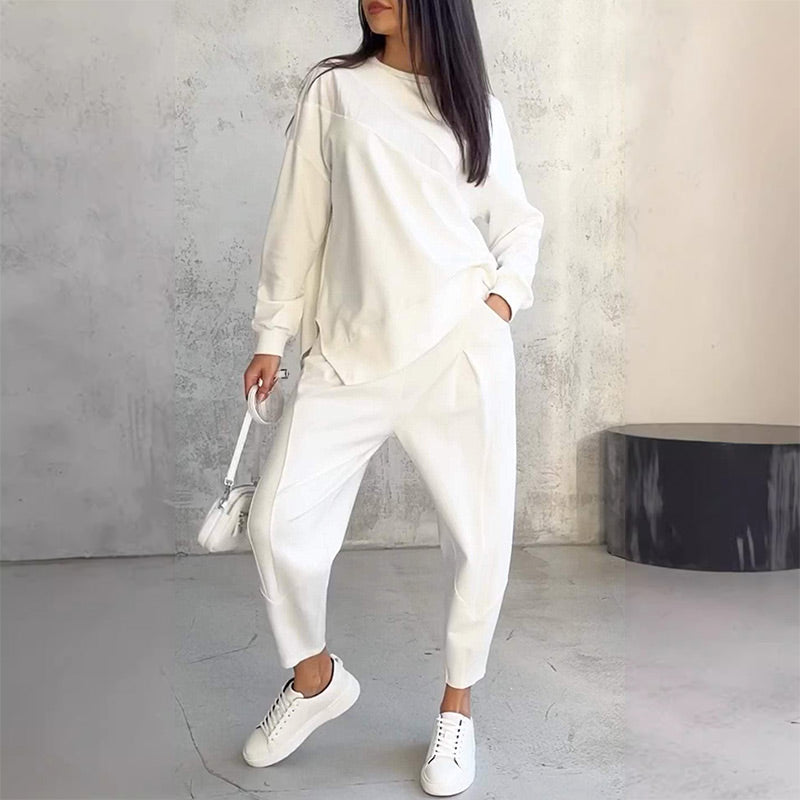 Eulavie - Soft Touch Oversized Lounge Set - White