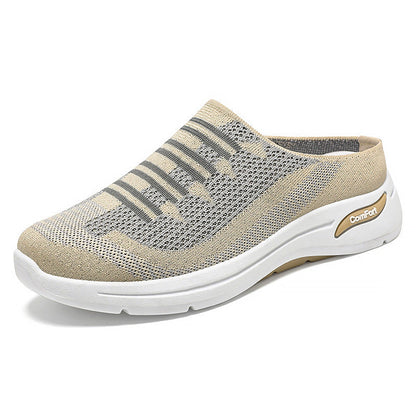 Fara - Knit Slip-On Sneakers - Pink