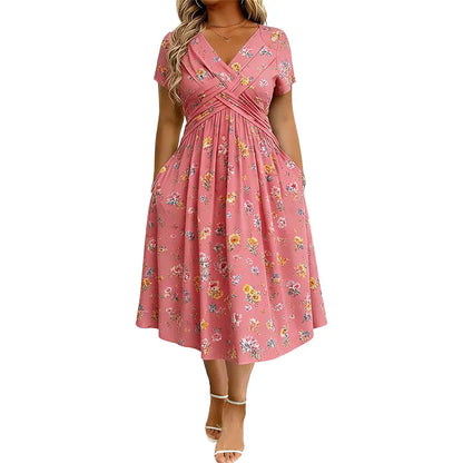 Vivica - Premium Midi Dress - White