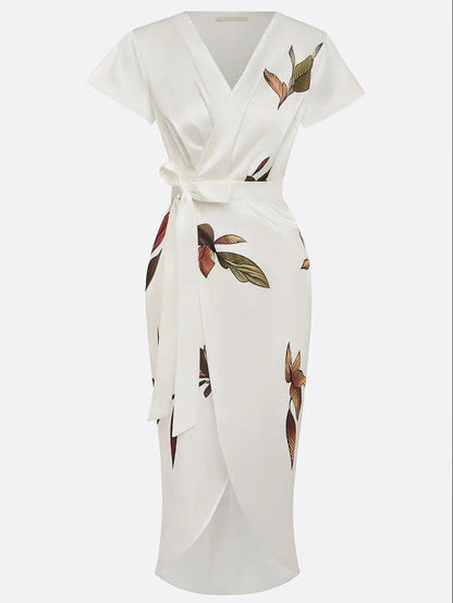 Perenna - Timeless Wrap Dress - White