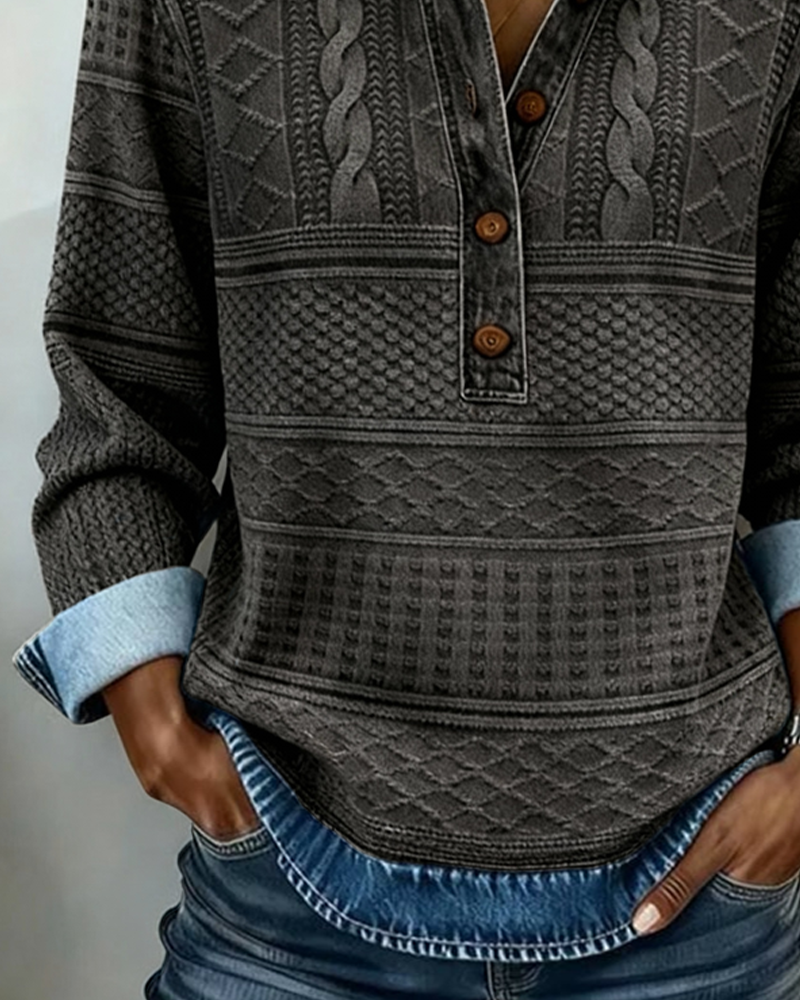 Orlissey - Textured Button-Up Shirt - Blue