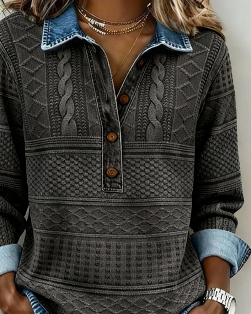 Orlissey - Textured Button-Up Shirt - Blue