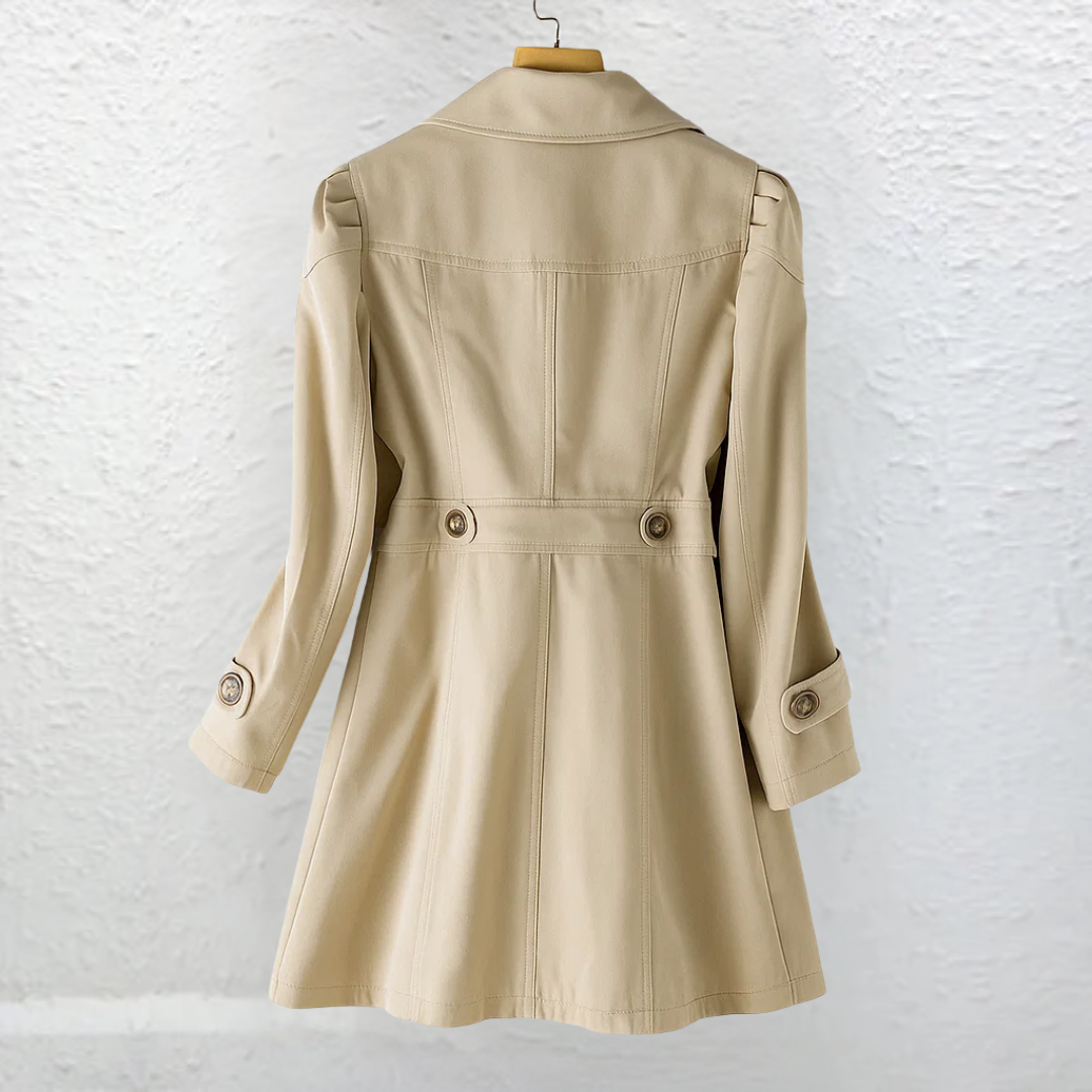 Maliah - All-Season Trench Coat - Beige