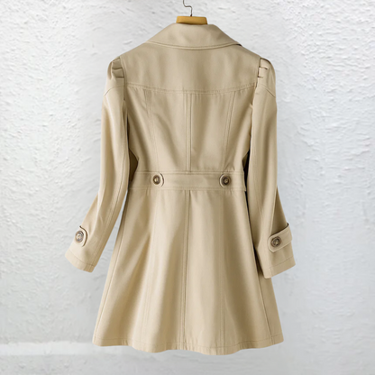 Maliah - All-Season Trench Coat - Beige