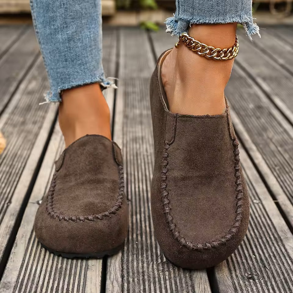 Zayella - Cushioned Walking Shoes - Brown