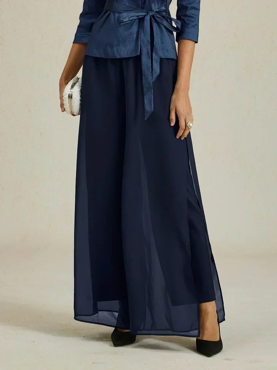 Tairess - Wide Leg Trouser - Navy