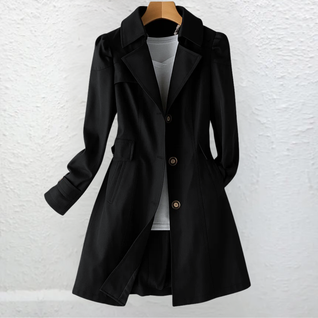 Maliah - All-Season Trench Coat - Beige