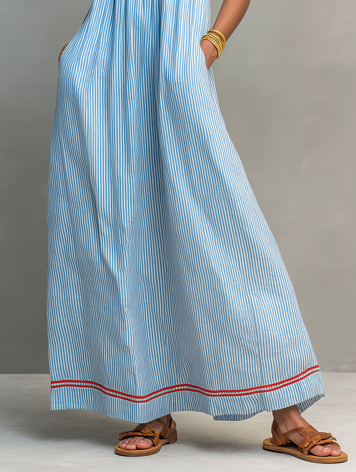 Orielle - Airy Summer Dress - Green