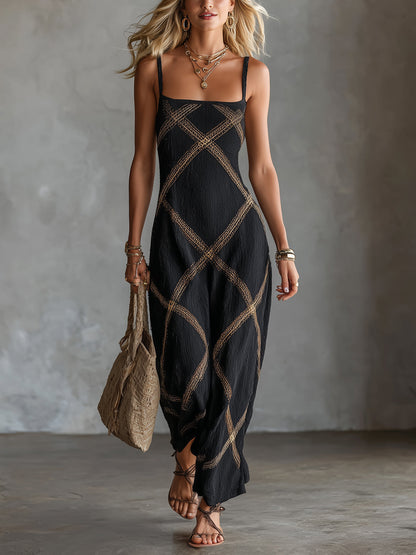 Ardelia - Soft-Touch Maxi Dress - Black
