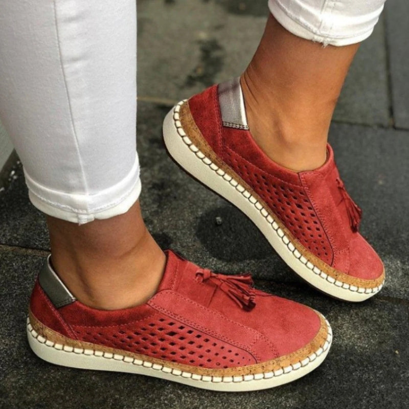 Veda - Cushioned Slip-On Shoes - Green