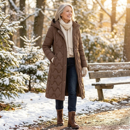 Torielle - Weatherproof Longline Hooded Coat - Red