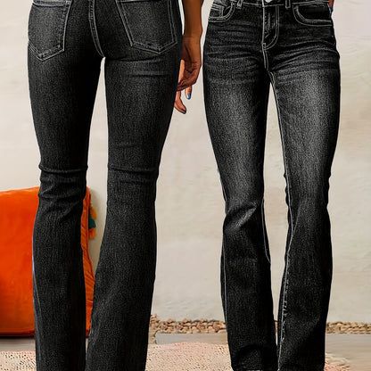 Evarra - Soft-Stretch High-Rise Flared Jeans