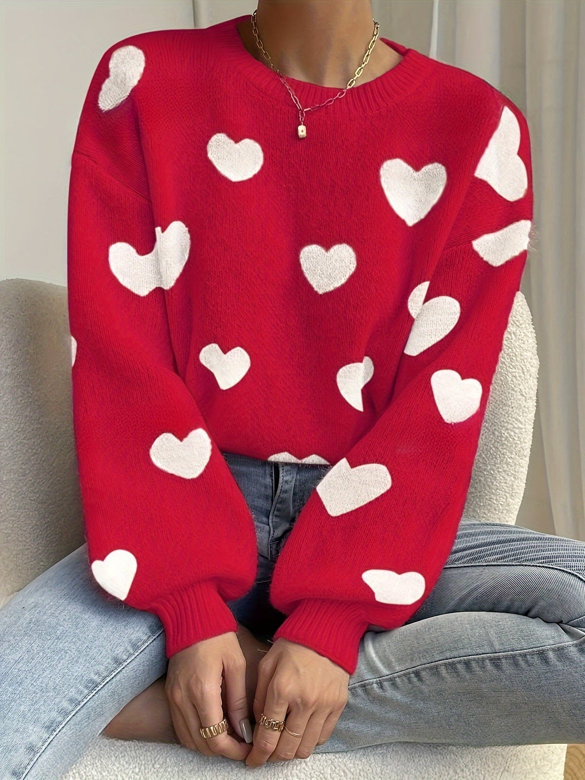 Zarael - Stylish Casual Sweater - White