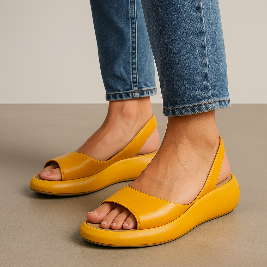Orisyn - Minimalist Open-Toe Sandals - White