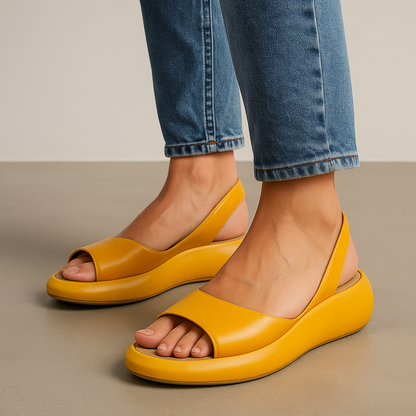 Orisyn - Minimalist Open-Toe Sandals - White