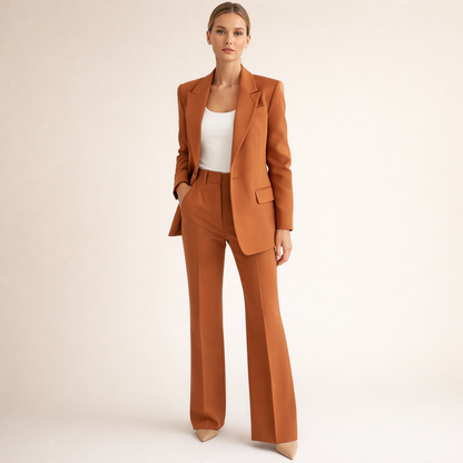 Della - Structured Trouser Suit - Black