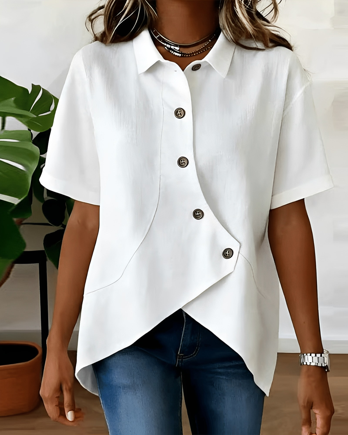 Lumina - Lightweight Linen Shirt - White