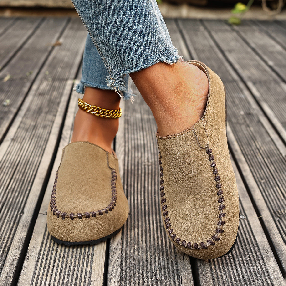 Zayella - Cushioned Walking Shoes - Coffee
