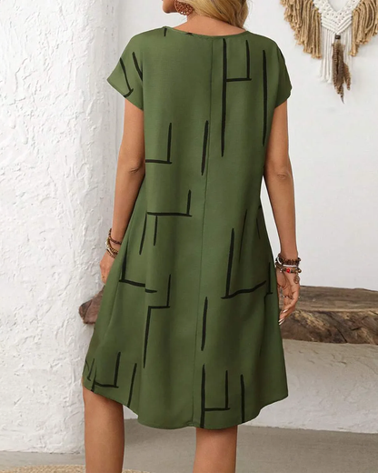 Delia - Soft-Touch Summer Dress - Green