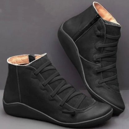 Wenora - Zip Lace High-Top Sneakers - Brown