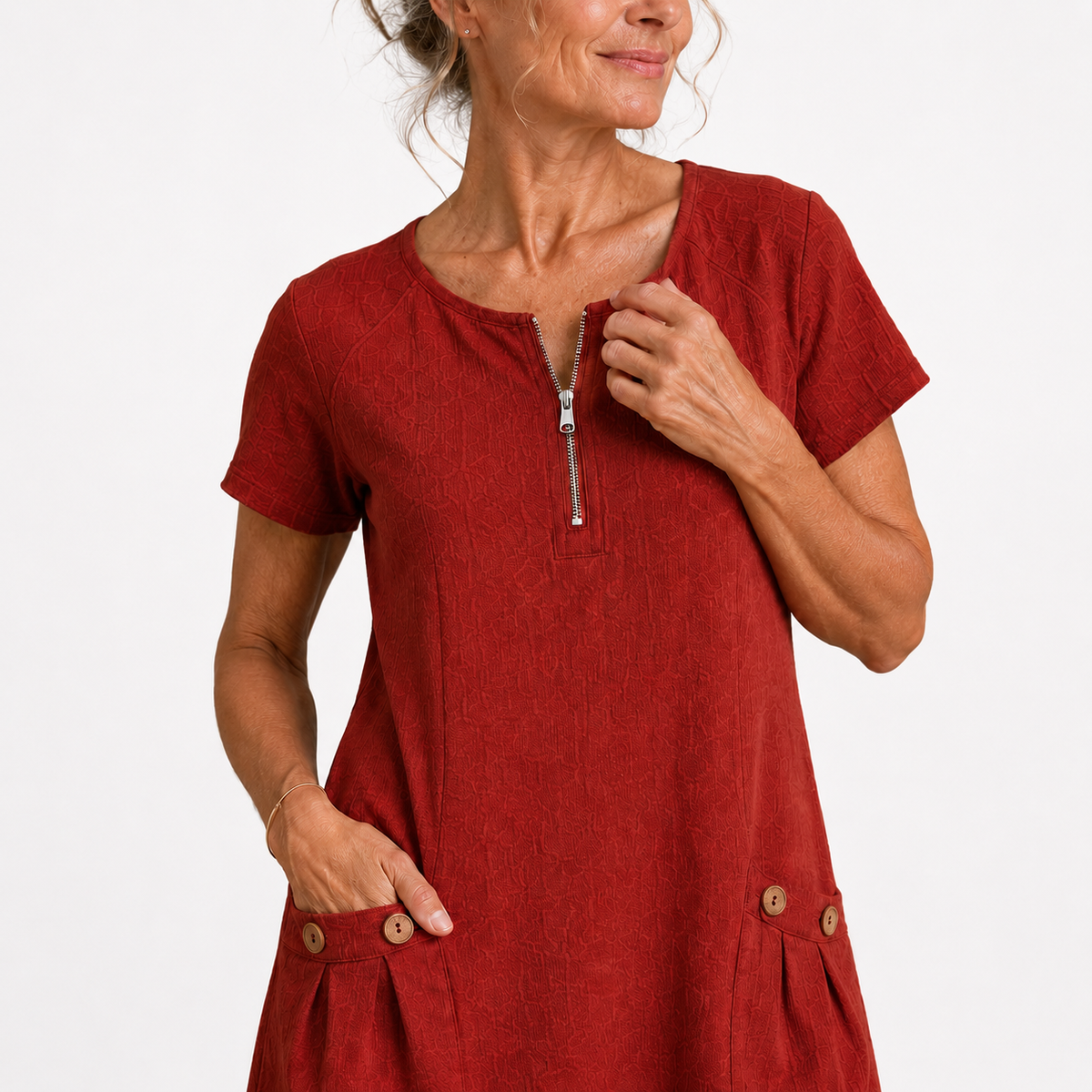 Lucienne - Lightweight Linen Dress - Blue