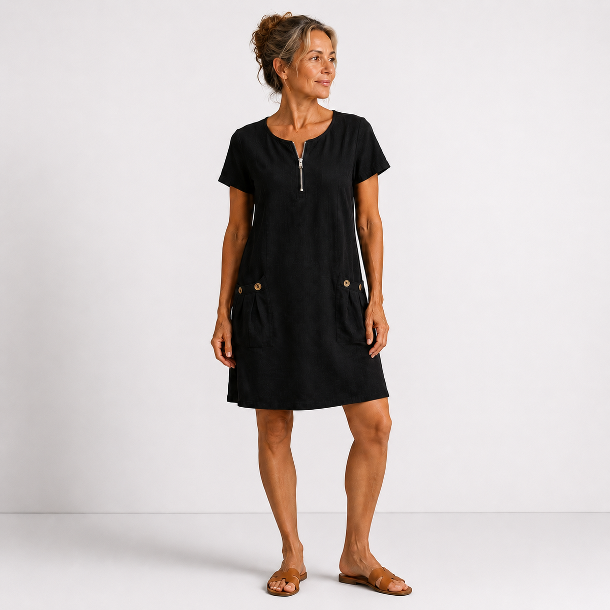 Lucienne - Lightweight Linen Dress - White