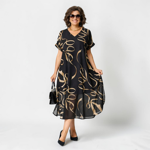 Ismara - Lightweight V-Neck Midi Dress
