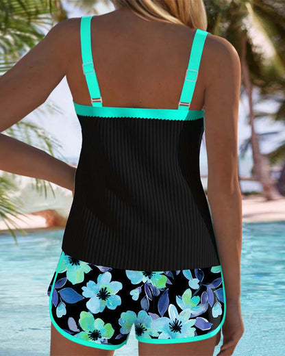 Orlira - Elegant Two-Piece Tankini Set - Fuchsia