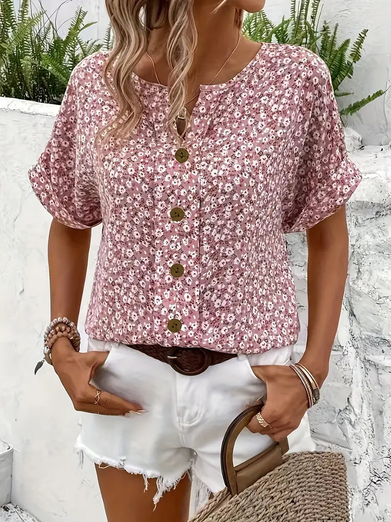 Veyraen - Airy Top - Pink