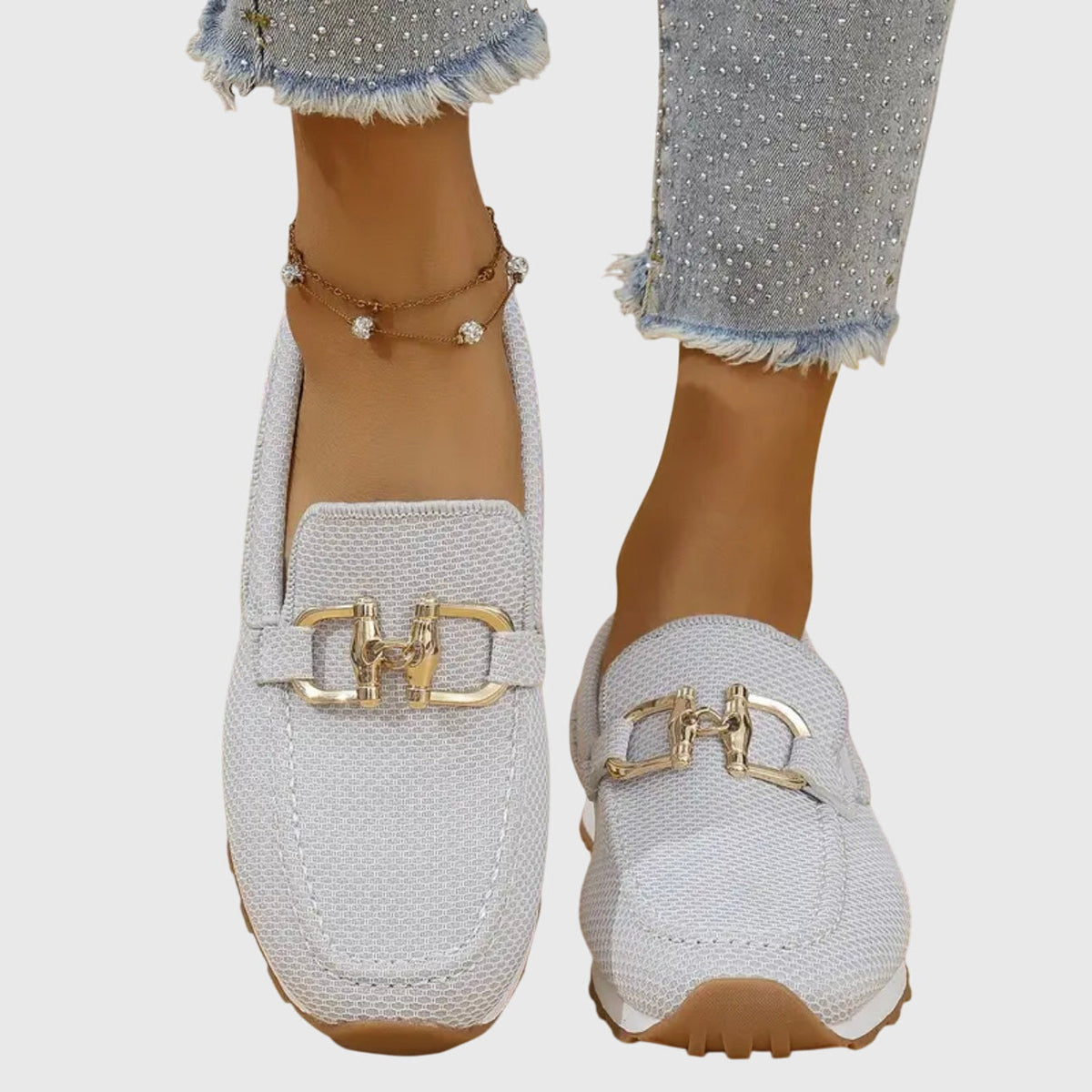 Lirina - Casual Slip-On Loafers - Blue