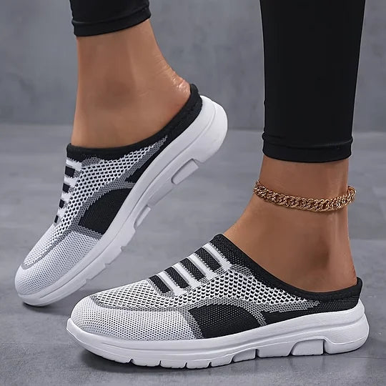 Quenby - Knit Slip On Sneakers Casual Fit - Pink