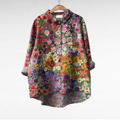 Elodie - Soft-Touch Floral Blouse - Print 1