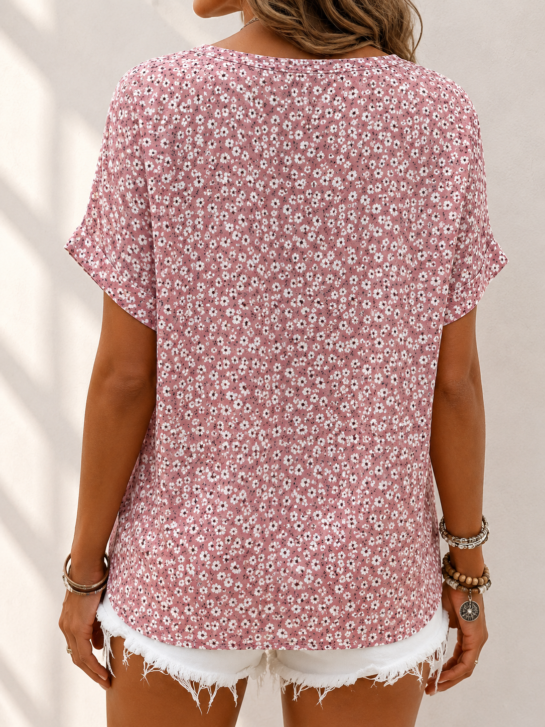 Cordelia - Soft-Touch Blouse - Pink