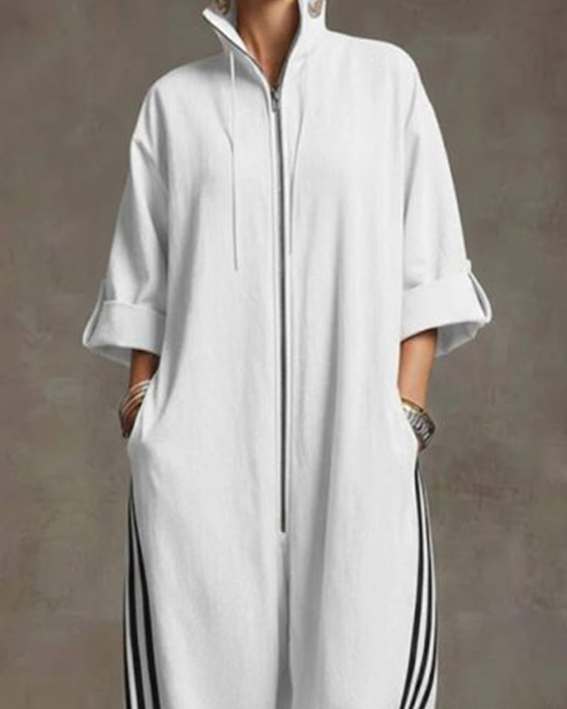 Lurelle - Zip Front Jumpsuit - Yellow