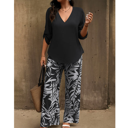 Elvira - Soft-Touch Two-Piece Set - Blue
